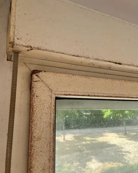 Fensterrahmen vorher