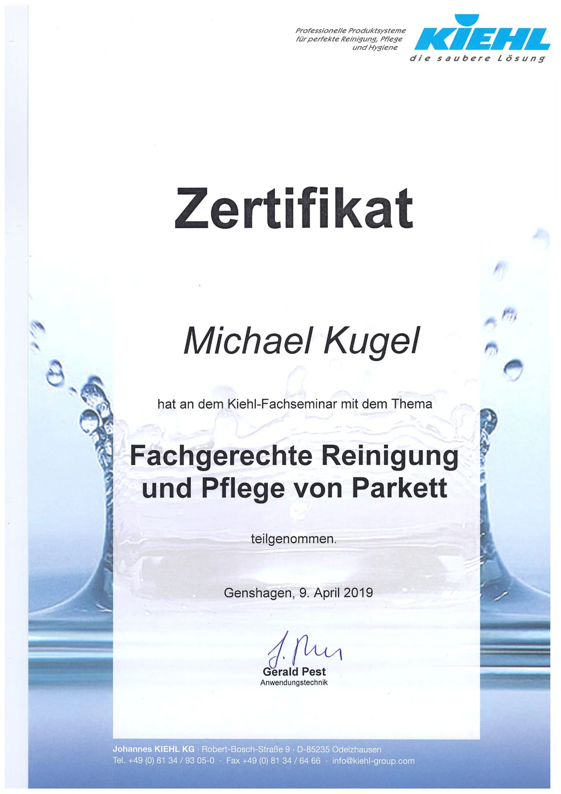 Fachgerechte Reinigung und Pflege von Parkettboden