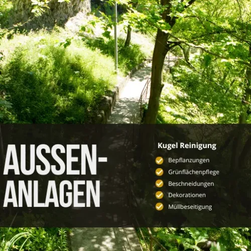 Pflege der Aussenanlagen.